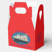 Titanic Birthday Red RMS White Star Line Schiff Geschenkschachtel (Geöffnet)