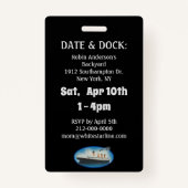 Titanic Birthday Schwarz-weiß Star Line Ship Ausweis (Rückseite)