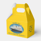 Titanic Birthday Yellow RMS White Star Line Schiff Geschenkschachtel (Rückseite)