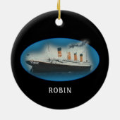 Titanic Black Christmas Keramik Ornament (Hinten)