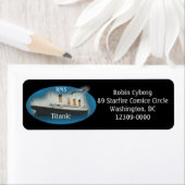 Titanic Black Maritime White Star Rücksendeadresse (Insitu)