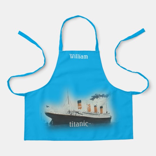 Titanic Blue White Star Line Ship Schürze (Vorderseite)