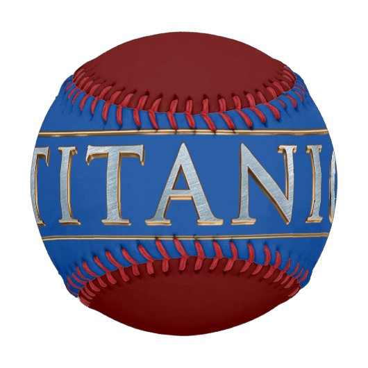 Titanic Burgundy und Blue Baseball (Rückseite)