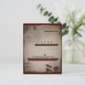 Titanic Carpathia und Mary Postkarte (Stehend Vorderseite)