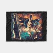 Titanic Cats Funny T-Shirt Fleecedecke (Vorderseite (Horizontal))