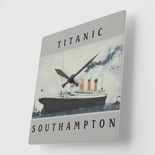 TITANIC Clock Quadratische Wanduhr (Winkel)