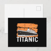 Titanic - cooles Segelboot Postkarte (Vorne/Hinten)