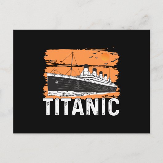 Titanic - cooles Segelboot Postkarte (Vorderseite)