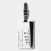 Titanic CQD de MGY Wireless Distanzsignal Gepäckanhänger (Vorderseite vertikal)
