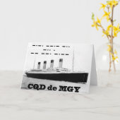 Titanic CQD de MGY Wireless Distanzsignal Karte (Gelbe Blume)