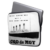 Titanic CQD de MGY Wireless Distanzsignal Laptopschutzhülle (Vorderseite Links)