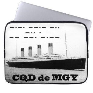 Titanic CQD de MGY Wireless Distanzsignal Laptopschutzhülle