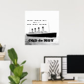 Titanic CQD de MGY Wireless Distanzsignal Poster (Heimbüro)