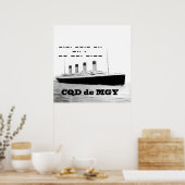 Titanic CQD de MGY Wireless Distanzsignal Poster (Küche)