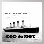 Titanic CQD de MGY Wireless Distanzsignal Poster (Vorne)