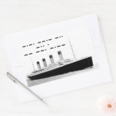 Titanic CQD de MGY Wireless Distanzsignal Rechteckiger Aufkleber (Umschlag)