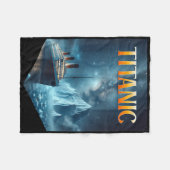 Titanic Cruise Ship Iceberg 1912 Rms Voyage Men Wo Fleecedecke (Vorderseite (Horizontal))