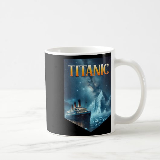 Titanic Cruise Ship Iceberg 1912 Rms Voyage Men Wo Kaffeetasse (Rechts)