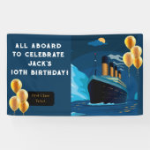 Titanic Cruise Ship Liner Birthday Banner (Horizontal)
