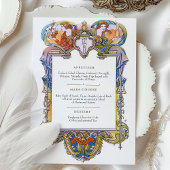 Titanic Cunard White Star Line Menü Card Einladung