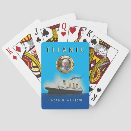 Titanic Custom Foto Playing Cards Spielkarten (Rückseite)