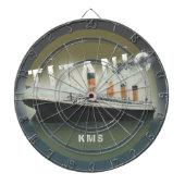 Titanic Custom Monogram Dartscheibe (vorne)