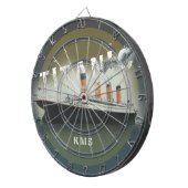Titanic Custom Monogram Dartscheibe (Vorderseite rechts)