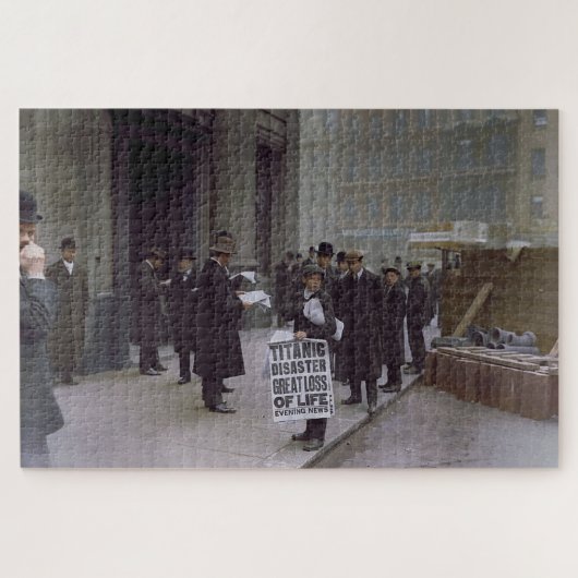 Titanic Desaster Grosser Verlust des Lebens 1912 Puzzle (Horizontal)