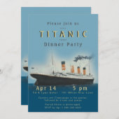 Titanic Dinner Party Einladung (Vorne/Hinten)