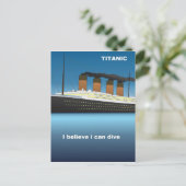 Titanic Dive Postkarte (Stehend Vorderseite)