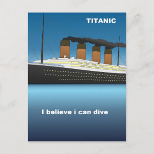 Titanic Dive Postkarte