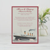 Titanic-Ereignis  Einladung (Stehend Vorderseite)