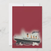 Titanic-Ereignis  Einladung (Rückseite)