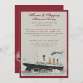 Titanic-Ereignis  Einladung (Vorne/Hinten)