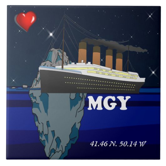 Titanic Fliese (Vorderseite)