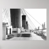 Titanic Foto Deck und Rettungsboote Poster (Vorne)