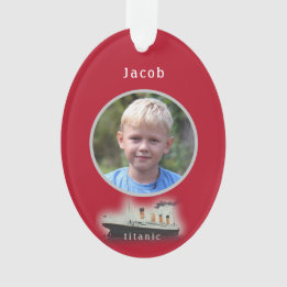 Titanic Foto Roter Weihnachtsschmuck Ornament