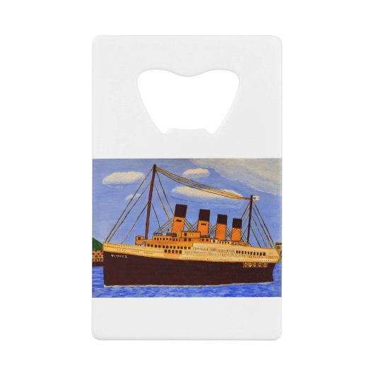 Titanic Geldbeutel Flaschenöffner (Vorderseite)
