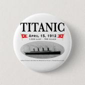 Titanic Ghost Ship Button (rund)(quadratischer ava (Vorderseite)
