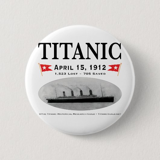 Titanic Ghost Ship Button (rund)(quadratischer ava (Vorderseite)
