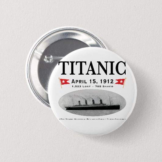 Titanic Ghost Ship Button (rund)(quadratischer ava (Vorne & Hinten)