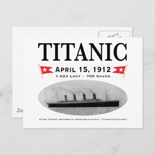 Titanic Ghost Ship Postkarte (Vorne/Hinten)