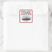 Titanic Ghost Ship Square Stickers (rote Grenze) (Tasche)