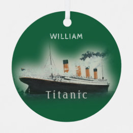 Titanic Green Ornament Aus Metall