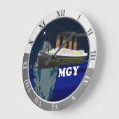 Titanic Große Wanduhr (Winkel)