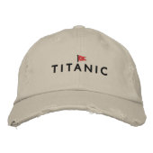 Titanic Hat mit White Star Line Logo Bestickte Kappe (Vorderseite)