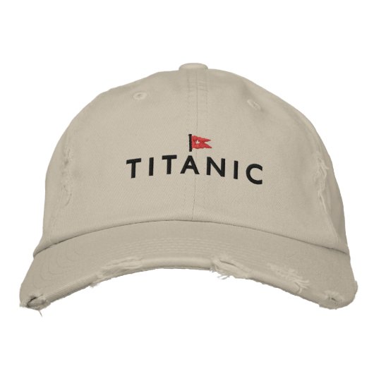 Titanic Hat mit White Star Line Logo Bestickte Kappe (Vorderseite)