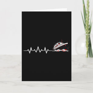 Titanic Herzschlag Minimalistischer Vintage Kreuzf Karte