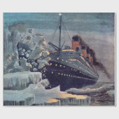 Titanic Hits Iceberg Geschenkpapier (Flach)