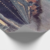 Titanic Hits Iceberg Geschenkpapier (Ecke)